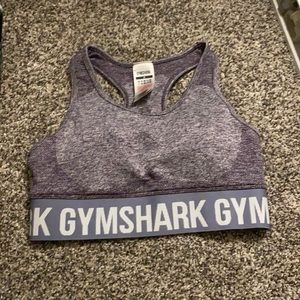 Gym shark sports bra small purple